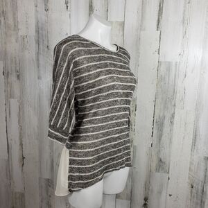 BCX sparkly high low long sleeve shirt size medium